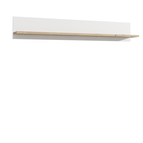 Wandboard >Chelles< in Weiß matt - 160x25,6x21,9cm (BxHxT)