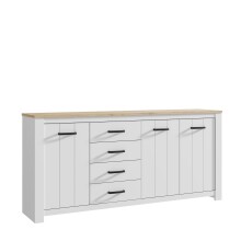 Sideboard >Chelles< in Weiß matt -...
