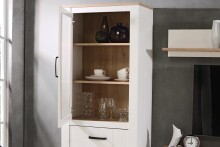 Wohnwand >Chelles< in Weiß matt - 344,1x185,3x42,2cm (BxHxT)