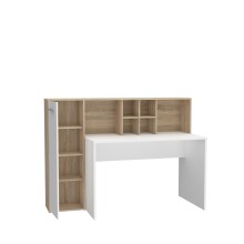 Schreibtisch >Eilat< in Sonoma-Eiche - 158x116x60cm (BxHxT)