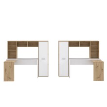 Schreibtisch >Eilat< in Artisan Eiche - 173x152x116cm (BxHxT)