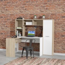 Schreibtisch >Eilat< in Sonoma Eiche - 173x152x116cm (BxHxT)