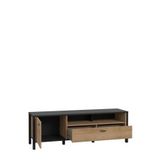 TV-Board >Hialeah< in Riviera Eiche - 151,3x49,9x40,2cm (BxHxT)