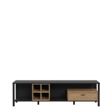 TV-Board >Hialeah< in Riviera Eiche - 181,3x49,9x40,2cm (BxHxT)