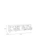 TV-Board >Hialeah< in Riviera Eiche - 181,3x49,9x40,2cm (BxHxT)