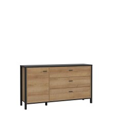 Sideboard >Hialeah< in Riviera Eiche - 151,3x85,1x40,2cm (BxHxT)