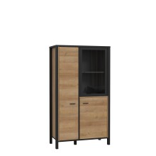Vitrine >Hialeah< in Riviera Eiche -...