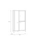Vitrine >Hialeah< in Riviera Eiche - 86,3x152,3x40,2cm (BxHxT)