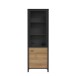 Vitrine >Hialeah< in Riviera Eiche - 64,8x193,9x40,2cm (BxHxT)