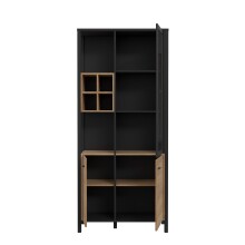 Vitrine >Hialeah< in Riviera Eiche - 86,3x193,9x40,2cm (BxHxT)