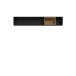 Wandboard >Hialeah< in Schwarz - 150,2x26x22,2cm (BxHxT)