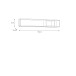 Wandboard >Hialeah< in Schwarz - 150,2x26x22,2cm (BxHxT)