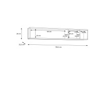 Wohnwand >Hialeah< in Riviera Eiche - 277,2x193,9x40,2cm (BxHxT)