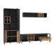 Wohnwand >Hialeah< in Riviera Eiche - 277,2x193,9x40,2cm (BxHxT)