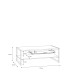 Couchtisch >Hialeah< in Riviera Eiche - 110x40x60cm (BxHxT)