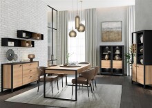 Esstisch >Hialeah< in Riviera Eiche - 166x76,9x90,2cm (BxHxT)