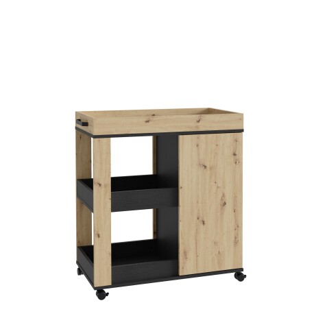Barschrank >Hydra< in Artisan Eiche - 77,5x88,5x42cm (BxHxT)
