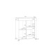 Barschrank >Hydra< in Artisan Eiche - 77,5x88,5x42cm (BxHxT)