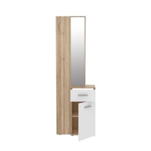 Kompaktgarderobe >Lokri< in Sonoma-Eiche - 64,2x196x34,1cm (BxHxT)