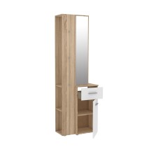 Kompaktgarderobe >Lokri< in Sonoma-Eiche - 64,2x196x34,1cm (BxHxT)