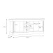 TV-Board >Kalamaria< in Waterford Eiche - 143x62,8x47cm (BxHxT)