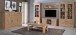 Vitrine >Kalamaria< in Waterford Eiche - 74,9x205,1x47cm (BxHxT)