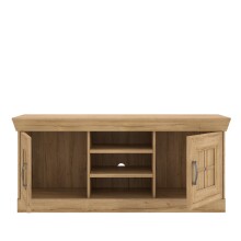 Wohnwand >Kalamaria< in Waterford Eiche - 357,5x205,1x47cm (BxHxT)