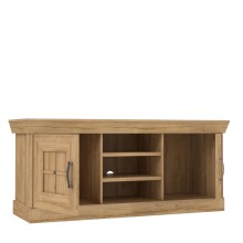 Wohnwand >Kalamaria< in Waterford Eiche - 357,5x205,1x47cm (BxHxT)