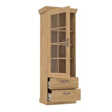 Wohnwand >Kalamaria< in Waterford Eiche - 357,5x205,1x47cm (BxHxT)