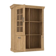 Wohnwand >Kalamaria< in Waterford Eiche - 357,5x205,1x47cm (BxHxT)