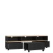 TV-Board >Limnos< in Schwarzeiche - 161,6x48,5x41,3cm (BxHxT)
