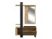 Kompaktgarderobe >Marousi< in Artisan Eiche - 119,8x198,2x43cm (BxHxT)