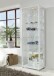 Glasvitrine >OPTIMA< in Weiß - 58x172x32cm (BxHxT)