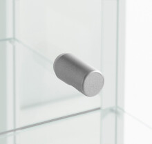 Glasvitrine >OPTIMA< in Weiß - 58x172x32cm (BxHxT)