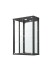 Glasvitrine >OPTIMA< in Schwarz Struktur - 56x85x25,2cm (BxHxT)