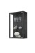 Glasvitrine >OPTIMA< in Schwarz Struktur - 56x85x25,2cm (BxHxT)