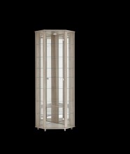 Eckvitrine >TRIO< in Sonoma Eiche Dekor -...