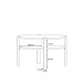 Couchtisch >Topiros< in Weiß - 74,4x45,5x74,4cm (BxHxT)