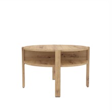 Couchtisch >Topiros< in Artisan Eiche - 74,4x45,5x74,4cm (BxHxT)