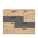 Kommode >Salford< in Artisan Eiche - 124,9x95,9x41,3cm (BxHxT)