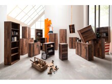 Kommode >Tembi< in Old Wood Vintage - 108,8x111,1x34,8cm (BxHxT)