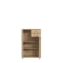 Kommode >Tembi< in Artisan Eiche - 73,7x111,1x34,8cm (BxHxT)