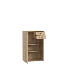 Kommode >Tembi< in Artisan Eiche - 73,7x111,1x34,8cm (BxHxT)
