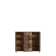 Kommode >Tembi< in Old Wood Vintage - 108,8x85,5x34,8cm (BxHxT)