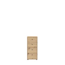 Kommode >Tembi< in Artisan Eiche - 38,6x85,5x34,8cm (BxHxT)