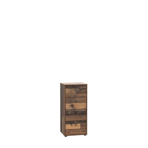 Kommode >Tembi< in Old Wood Vintage - 38,6x85,5x34,8cm (BxHxT)