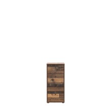 Kommode >Tembi< in Old Wood Vintage - 38,6x85,5x34,8cm (BxHxT)