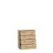 Kommode >Tembi< in Artisan Eiche - 73,7x85,5x34,8cm (BxHxT)