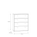 Kommode >Tembi< in Artisan Eiche - 73,7x85,5x34,8cm (BxHxT)