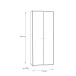 Aktenschrank >Tembi< in Artisan Eiche - 73,7x197,5x34,8cm (BxHxT)